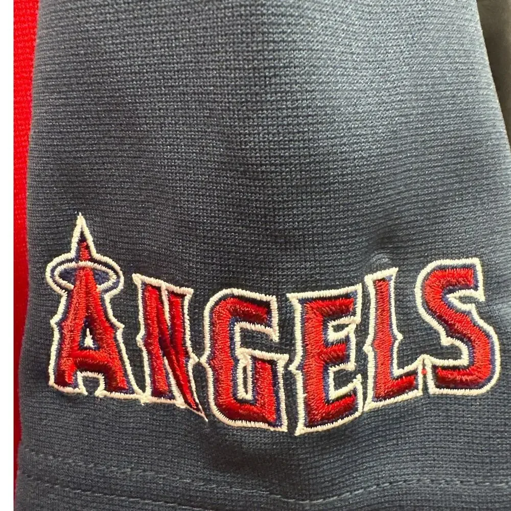 Vintage Dynasty California Angels Baseball Jersey Red Blue Medium 38-40